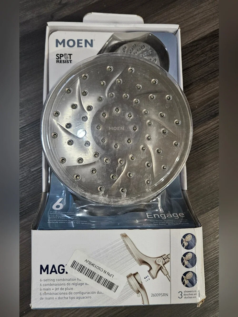 Moen Chrome Spot Resist Handheld Showerhead with Magnetic Dock